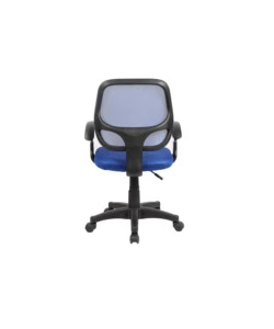 SEDIA DA UFFICIO BLU "SMART2" CON BRACCIOLI, 57X56X88-100 CM
